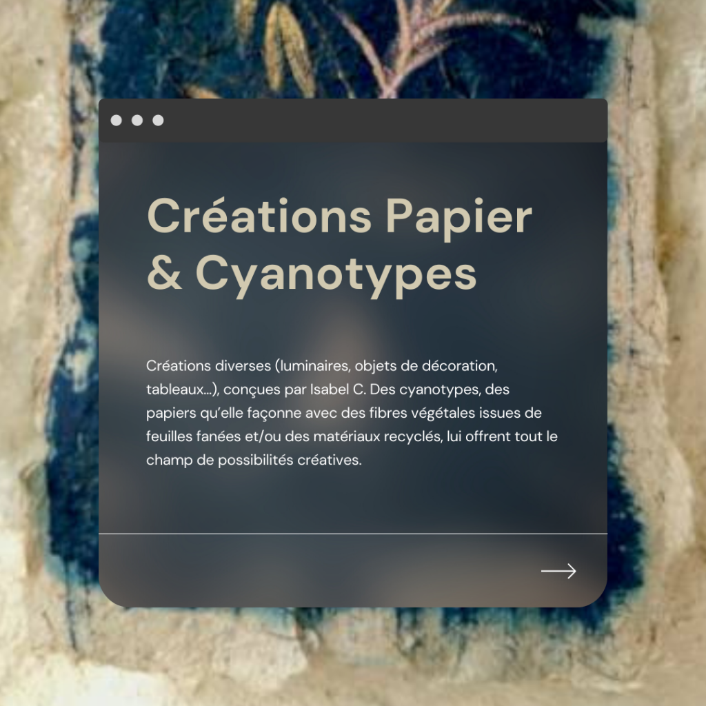 Des créations papier & des cyanotypes à la P'tite Galerie d'Arzenémoi